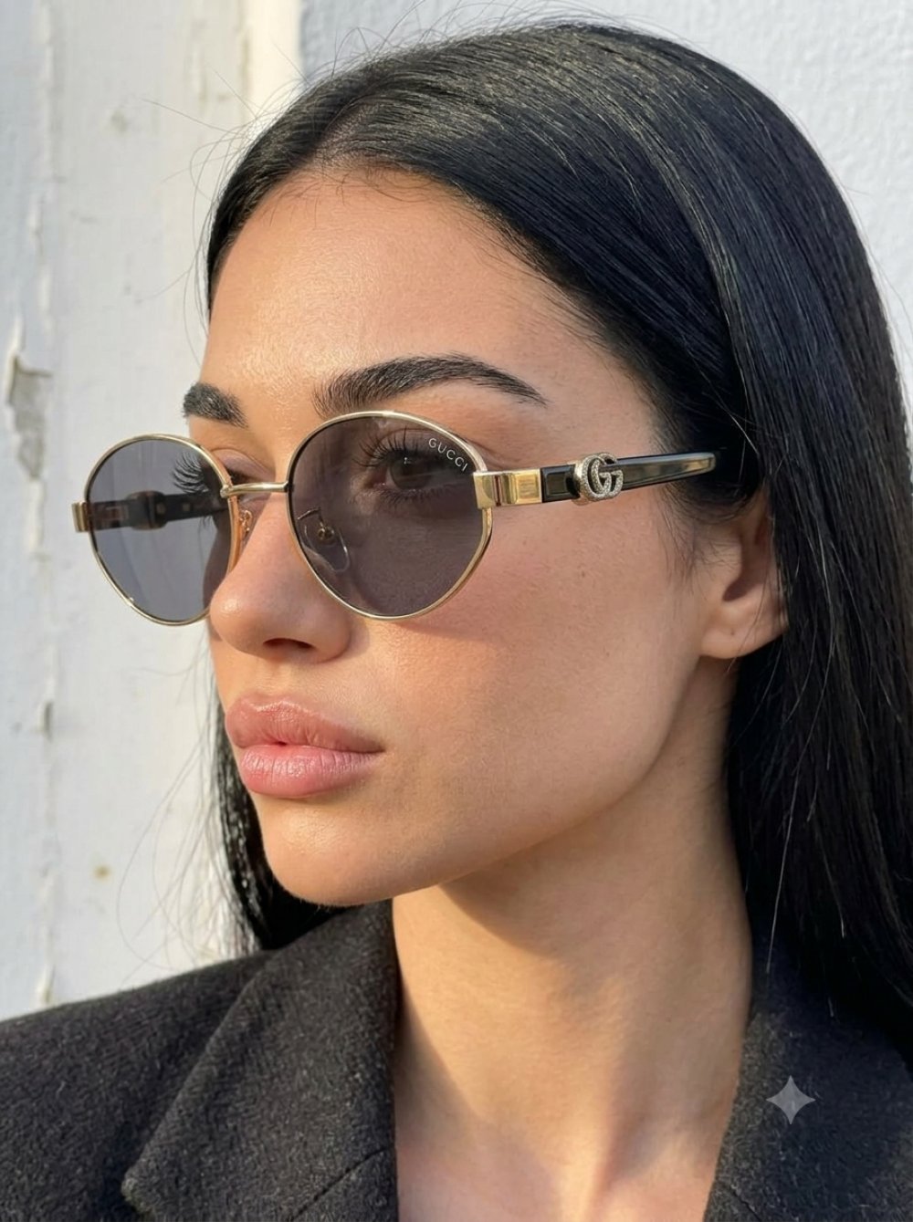 Gucci Small Round Gold İthal Kadın Gözlük G4466-VLL Ürün ana görseli